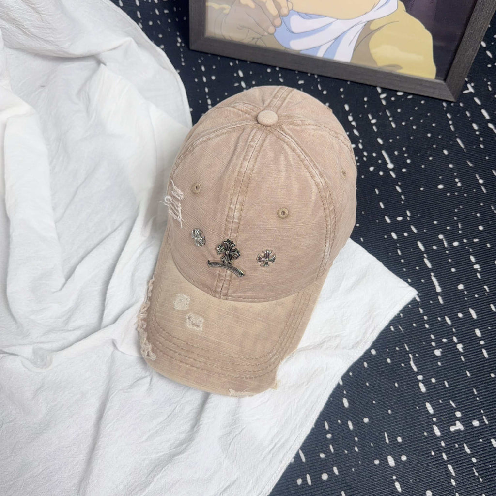 Chrome Hearts Vintage Distressed Baseball Cap