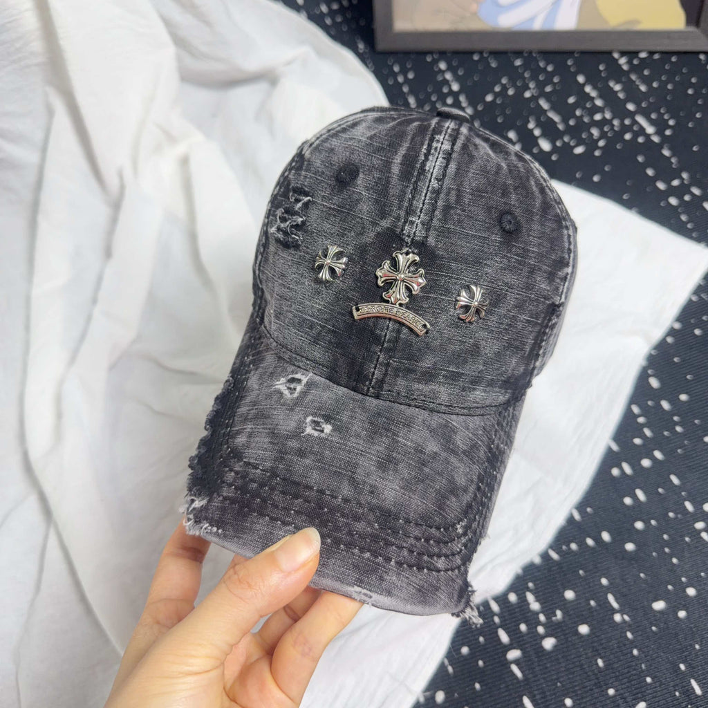 Chrome Hearts Vintage Distressed Baseball Cap
