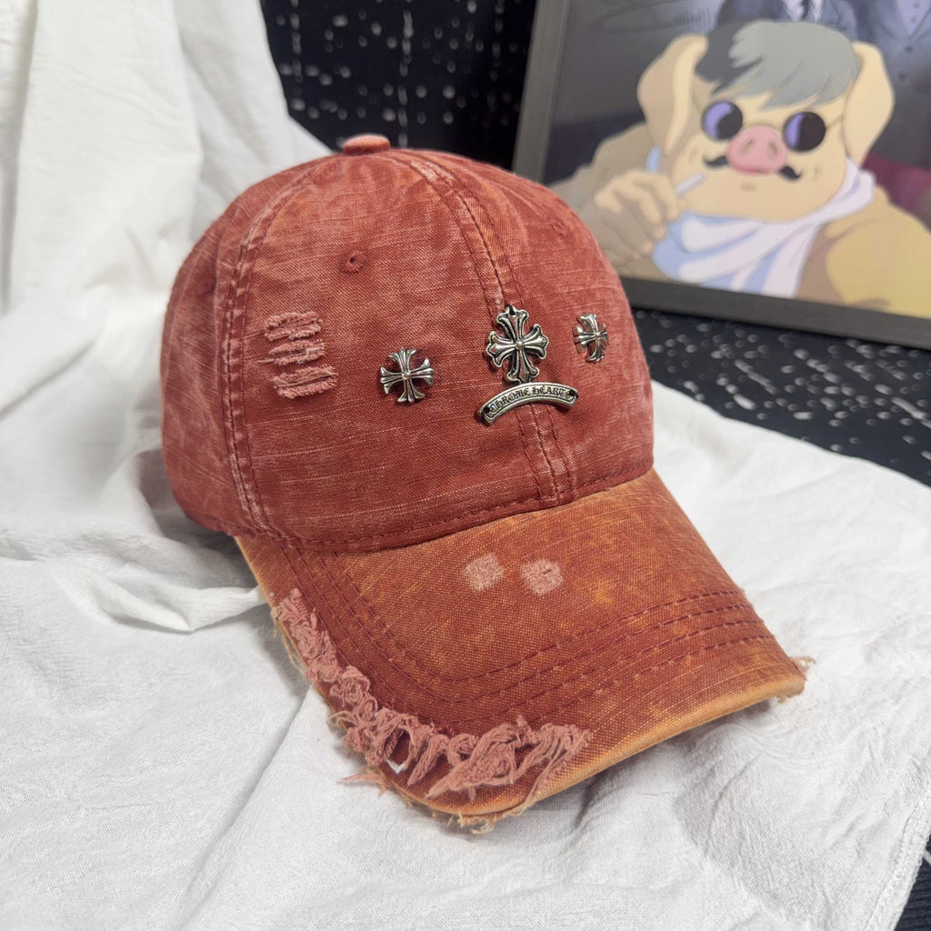 Chrome Hearts Vintage Distressed Baseball Cap