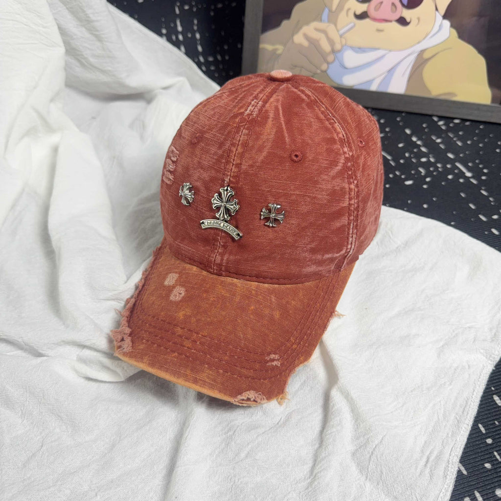 Chrome Hearts Vintage Distressed Baseball Cap