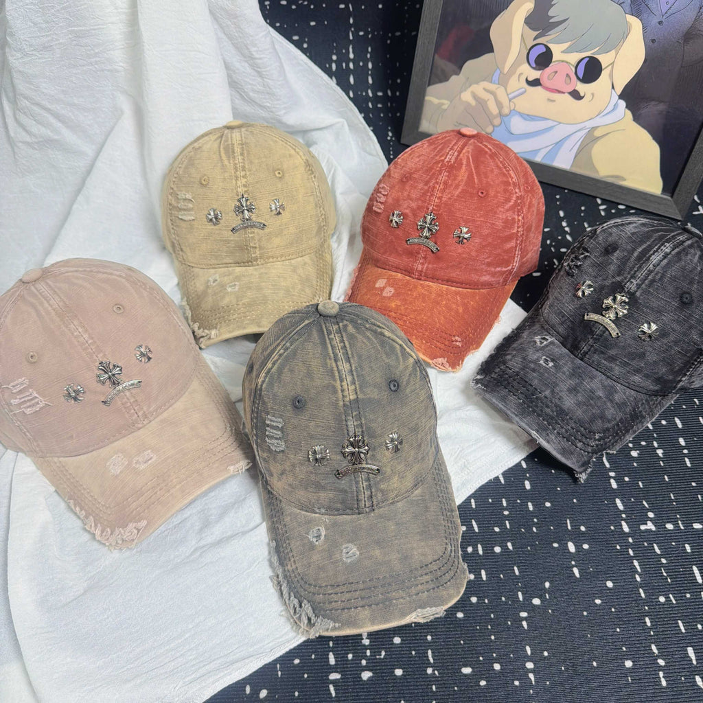 Chrome Hearts Vintage Distressed Baseball Cap