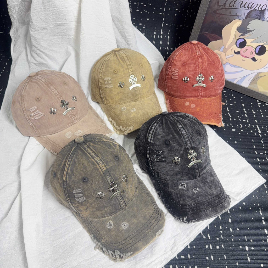 Chrome Hearts Vintage Distressed Baseball Cap