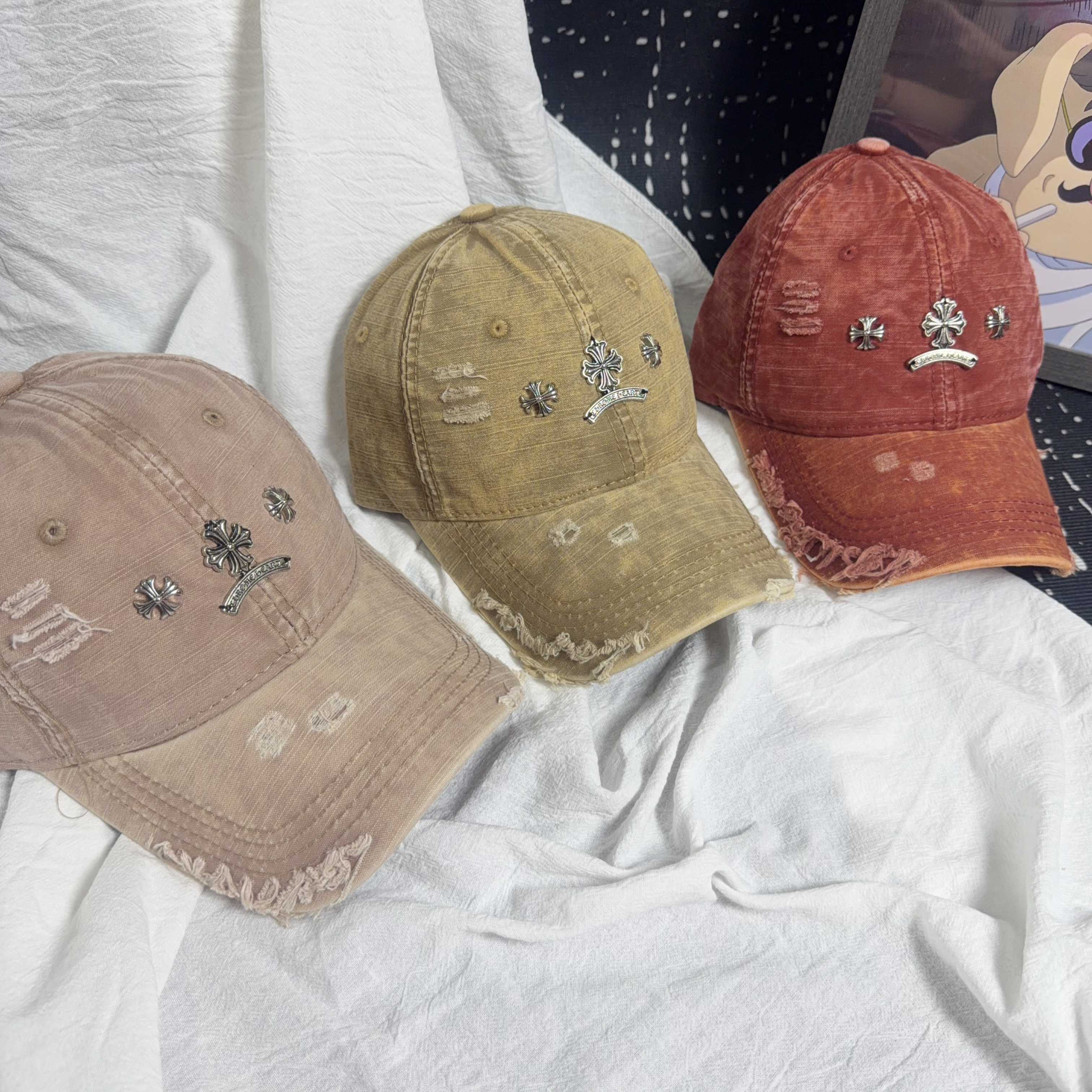 Chrome Hearts Vintage Distressed Baseball Cap